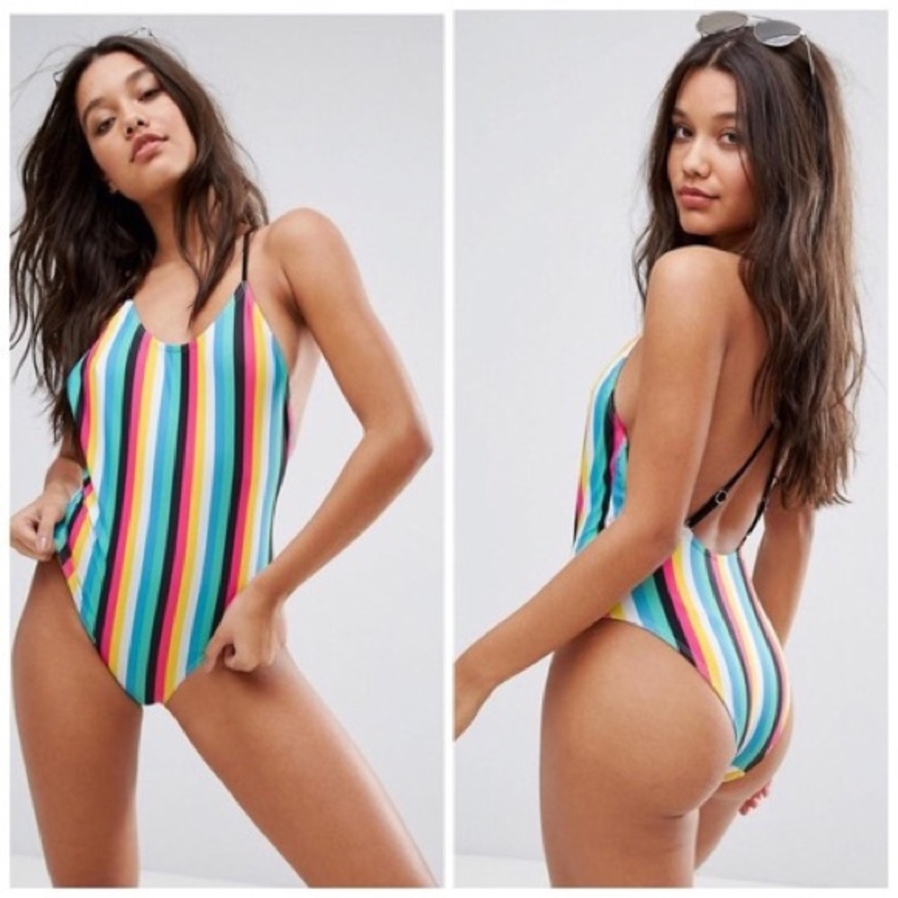 *NEW* ASOS South Beach Striped Swimsuit